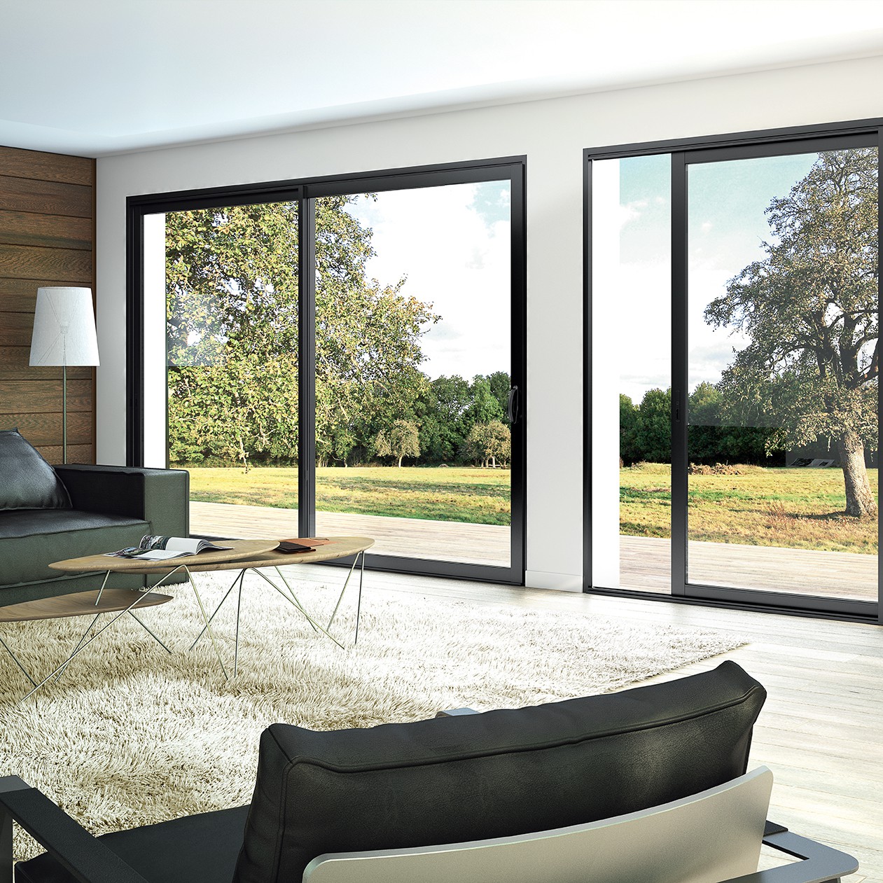 Fenêtre aluminium 2 vantaux