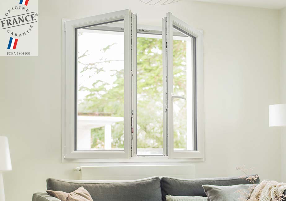 Fenêtre aluminium 2 vantaux